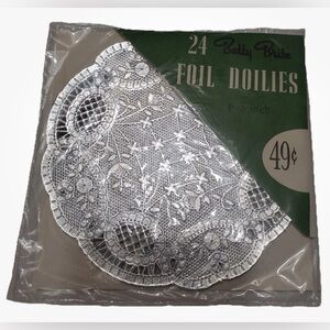 Vintage Betty Brite 24 Foil Silver Dollies New In Package!